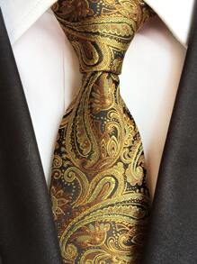 1pc Men Paisley Embroidery Tie Classic Formal Business Necktie For Decoration For Men Gifts Work - Multicolor - View 1