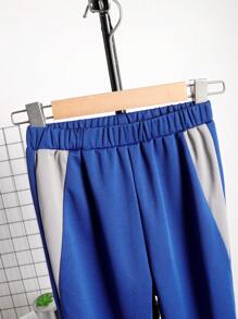 Bộ hai mảnh Trai Túi Khối Màu Giải trí - Màu xanh lam - Xem 5