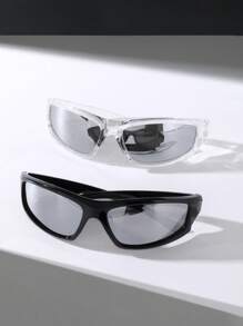 2對鏡框設計時尚眼鏡太陽眼鏡海灘太陽眼鏡 - 彩色 - 查看 1