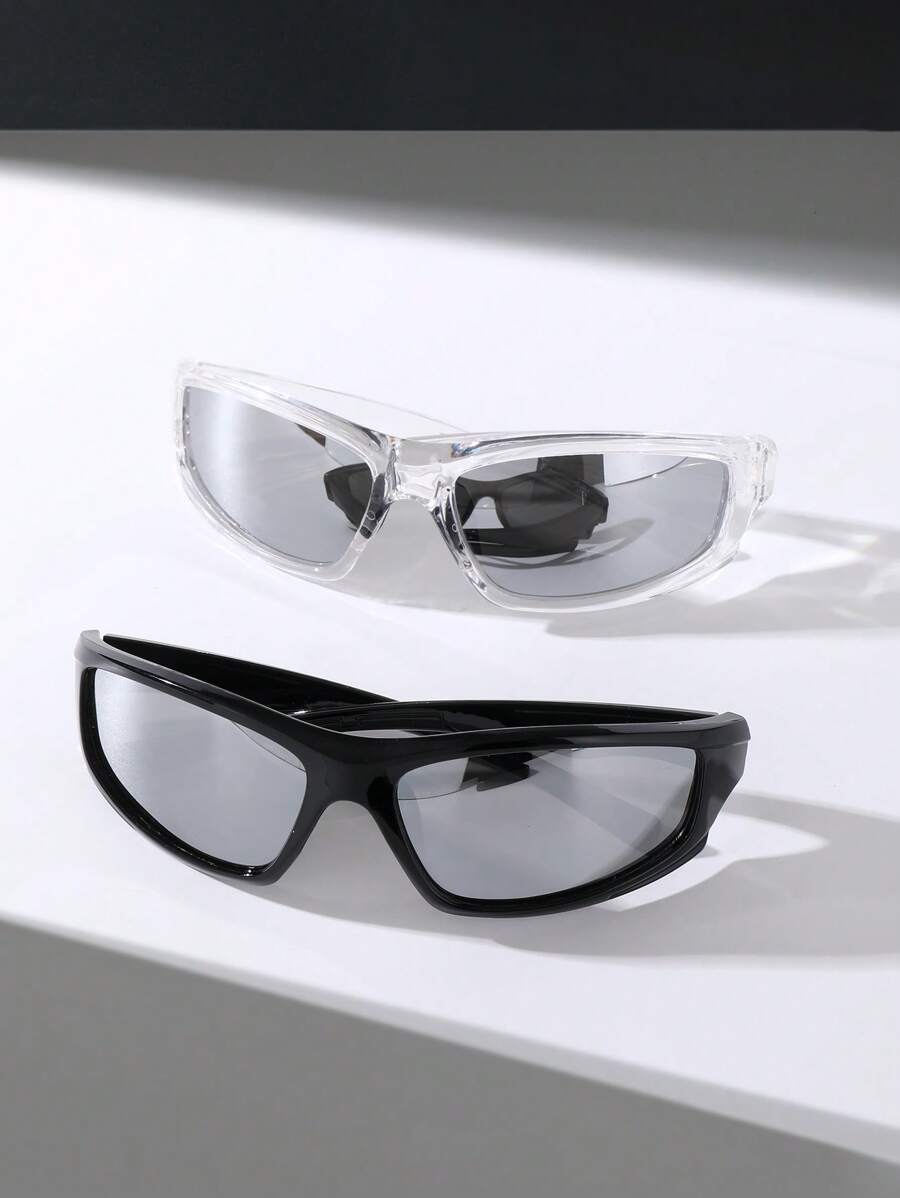 2對鏡框設計時尚眼鏡太陽眼鏡海灘太陽眼鏡 - 彩色 - 查看 1