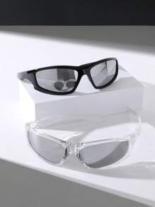 2對鏡框設計時尚眼鏡太陽眼鏡海灘太陽眼鏡 - 彩色 - 查看 2