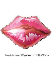 1件套寵物創意愛心和字母圖案愛心設計裝飾氣球適合派對 - 紅色 - 查看 3