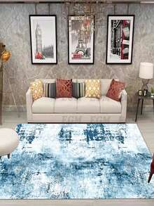 1入組紮染地毯現代主義滌綸臥室地毯適合家用 - 彩色 - 查看 6