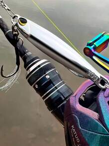 1 mồi câu cá thiết kế phản quang - Bạc - Xem 8