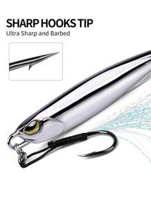 1 mồi câu cá thiết kế phản quang - Bạc - Xem 6