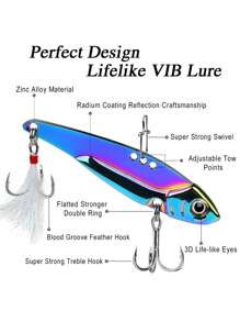 PRO BEROS 1入組反光亮片魚餌 - 彩色 - 查看 4