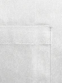 1pc Polyester Apron, Simple White Cooking Apron For Kitchen,Kitchen,Bathroom,Home,Household Supplies - White - View 4