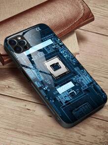 Anti-scratch Hard Glass Phone Case - Multicolor - View 2
