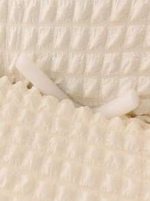 1 Bọc Sofa Màu Be, Polyester Hiện Đại Ren Viền Co Giãn Bọc Sofa Cho Ghế Sofa, Tất Cả Các Mùa - trắng - Xem 3