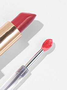 3pcs Mixed Color Portable Silicone Multifunctional Lip Brush With Cover - Multicolor - View 5