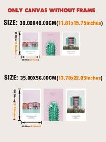 3pcs/set Polyester Unframed Painting, Landscape Pattern Wall Art Painting For Home Wall Decor