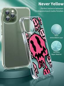 2pcs HD Full Cover Screen Protection Tempered Film & 1pc Letter Graphic Anti-fall Clear Phone Case Compatible With iPhone - Clear - View 4