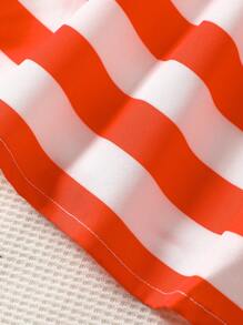 嬰兒美式印花荷葉邊洋裝帶配件髮箍 - 彩色 - 查看 5