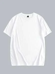 Manfinity Men Cartoon Graphic Drop Shoulder Tee - White - View 2
