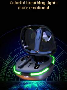 低延遲遊戲無綫耳机 - 黑色 - 查看 5