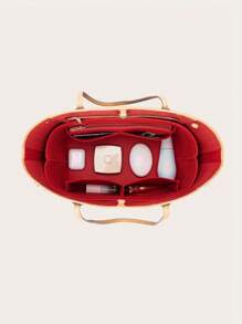 For PM GM MM OrganizerPurse Organizer Insert, Felt Bag Organizer With Zipper, Handbag Tote Shaper, For GM Tote