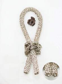 4 piezas Mujer con estampado de leopardo de moda Set accesorio de pelo para pelo Decoración - Multicolor - Ver 2