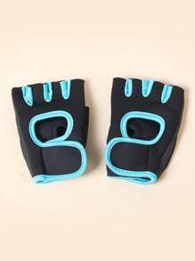 1雙戶外騎行健身半指手套 - 彩色 - 查看 4