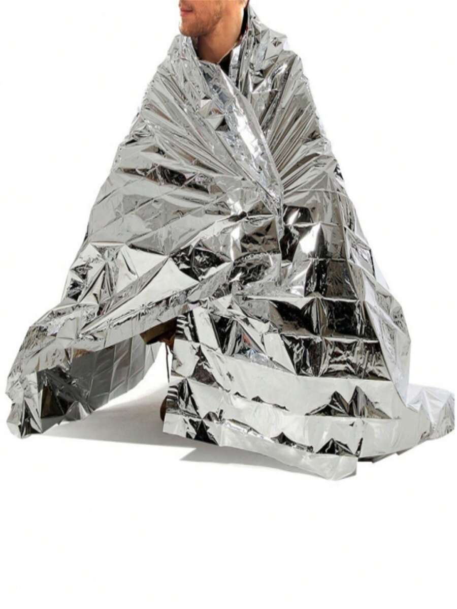 1入組可折疊兩面可戴隔熱毯子 - 銀色 - 查看 1