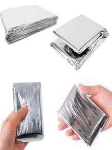 1入組可折疊兩面可戴隔熱毯子 - 銀色 - 查看 2