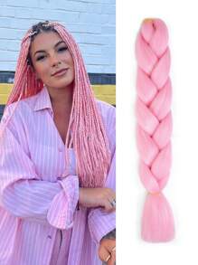 Bím tóc tổng hợp dài dài - Hồng - Xem 1