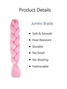 Bím tóc tổng hợp dài dài - Hồng - Xem 5