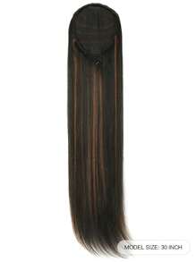 超長直筒馬尾合成纖維接髮 - 間色 - 查看 2