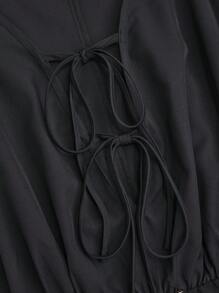 SHEIN Clasi Plus Floral Print Tie Front Cami Dress - Multicolor - View 4