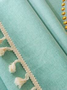 1 Tua Rua Trang Trí Khăn Trải Bàn, Hiện Đại Polyester Chống Dầu Bàn Cho Phòng Ăn - màu xanh lá - Xem 6