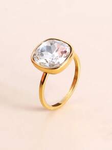 Nhẫn trang trí đá rhinestone - Nhiều màu - Xem 1