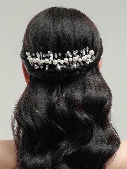 人造珍珠裝飾婚禮頭飾