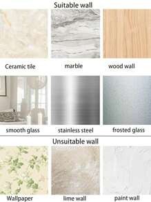 1入組塑料紙巾收納盒簡約免打孔壁掛式家用紙巾盒蓋架 - 白色 - 查看 4