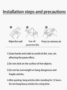 1入組塑料紙巾收納盒簡約免打孔壁掛式家用紙巾盒蓋架 - 白色 - 查看 5