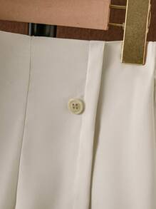 SHEIN Bộ thời trang bé trai Nút Xếp li Khối Màu Giải trí - Nhiều màu - Xem 6