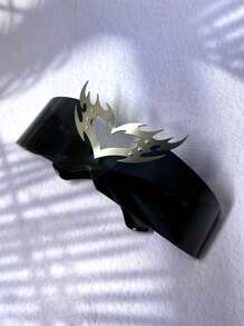 POLASUP 1 件男孩卡通科幻心形火焰装饰环绕式护目镜派对角色扮演眼镜，带黑色或多色反光涂层，适用于角色扮演面罩。遮阳配饰万圣节海滩配饰眼镜遮阳外观街头风格，适合毛衣夹克运动衫连帽衫皮裤和工装裤情人节情人节适合夏季海滩度假、户外、旅行 - 黑色 - 查看 2