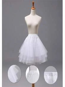 Váy lót trơn tối giản thời trang thu đông dành cho nữ - trắng - Xem 1