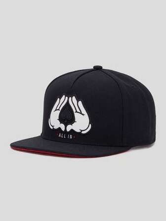 Gorra de Hip Hop bordada con gestos para hombre para la vida diaria y al aire libre
