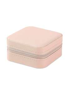 Jewelry Box Jewelry Storage Box Portable Earrings, Earrings, Bracelets, Necklaces, Rings, Small Exquisite Mini Box - Pink - View 7
