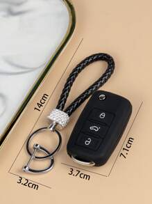 3 Cái/bộ Silicone Chìa Khóa Có Móc Khóa Chống Trộm Và Tua Vít Tương Thích Với Xe Volkswagen Gấp Chìa Khóa Xe Ô Tô - Nhiều màu - Xem 6