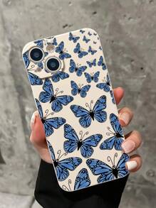 Fairycore 2pcs Butterfly Print Phone Case Compatible With IPhone15/15Plus/15Pro/15Promax - Multicolor - View 4