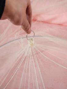 1 pieza Mosquiteros de red de malla unicolor modernista poliéster para casa - Azul - Ver 6