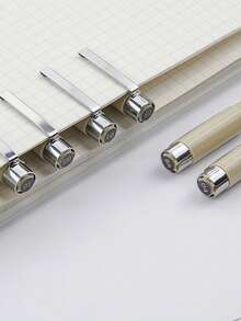 12入組字母圖案中性筆 - 黑色 - 查看 6