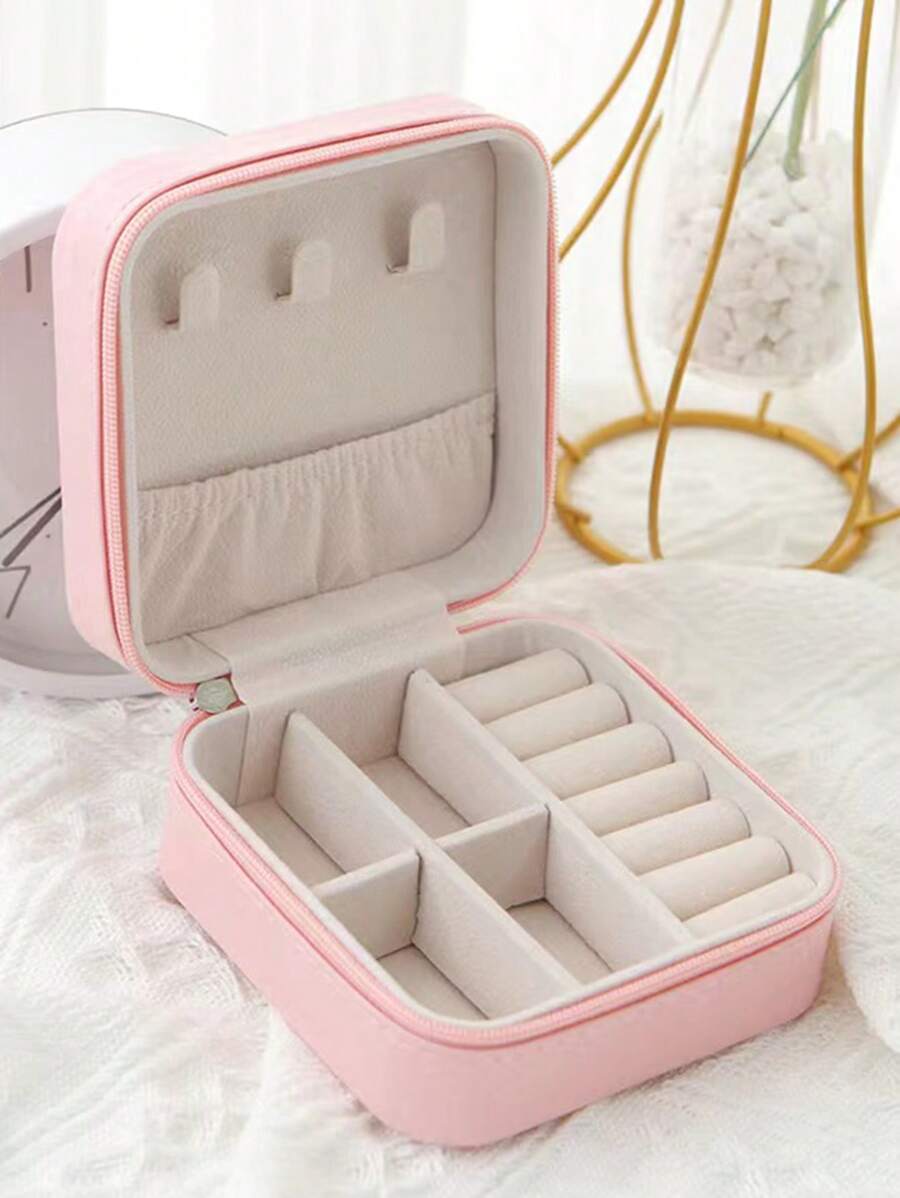 1 hộp đựng trang sức di động, hộp đựng trang sức nhiều ngăn cho gia đình và du lịch