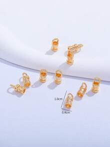 10入組/套時尚DIY首飾配件適合女士DIY首飾製作 - 金黃色 - 查看 3