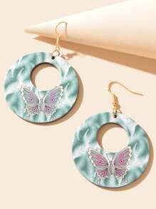 1 đôi bông tai hình con bướm thời trang cho phụ nữ để trang trí hàng ngày - Nhiều màu - Xem 4