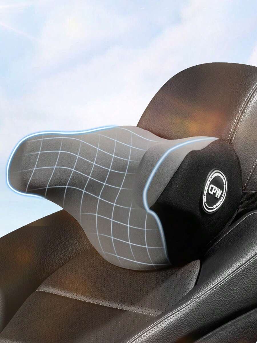 1pc Car Neck Pillow - Grey - View 1