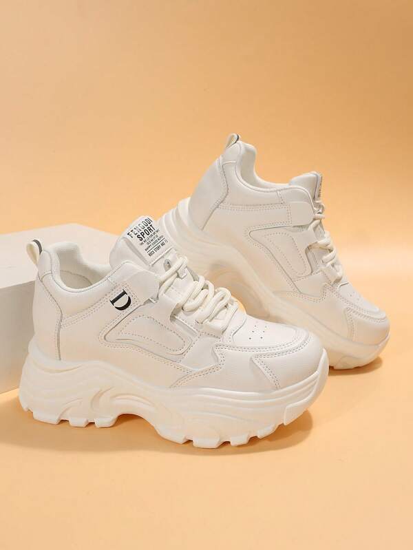 Fall/Winter Women's Fashion Versatile Thick Sole Casual Sneakers