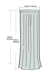 BONZER 1入組現代滌綸1片防水遮光窗簾適用於戶外 - 米色 - 查看 2