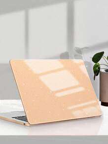 2 piezas Funda brillante compatible con MacBook - Rosa - Ver 1