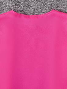 SHEIN Girls Open Front Vest Coat & Cami Jumpsuit - Multicolor - View 5